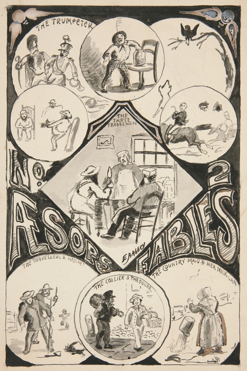 Edwin Austin Abbey - Title page for Aesop’s Fables, No. 2