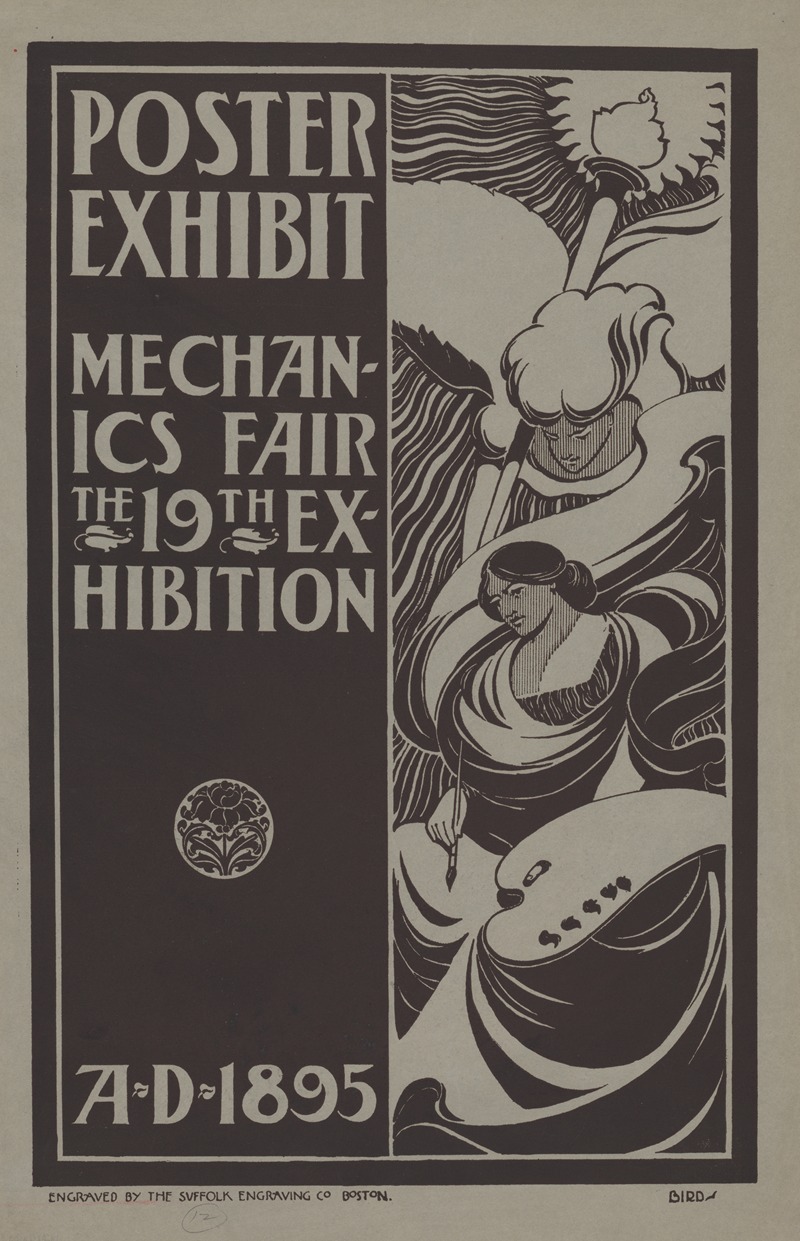 Elisha Brown Bird - Poster exhibit, Mechanics Fair, the 19th exhibition