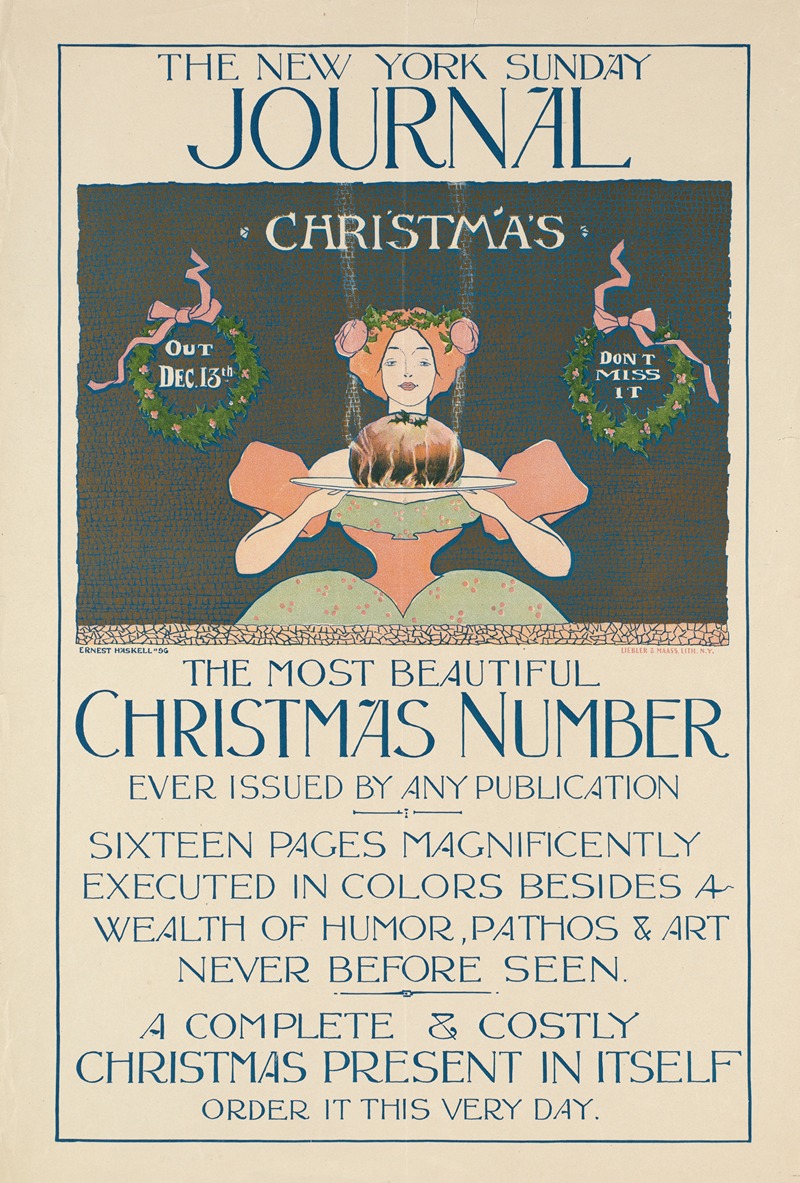 Ernest Haskell - The New York Sunday journal, Christmas Number