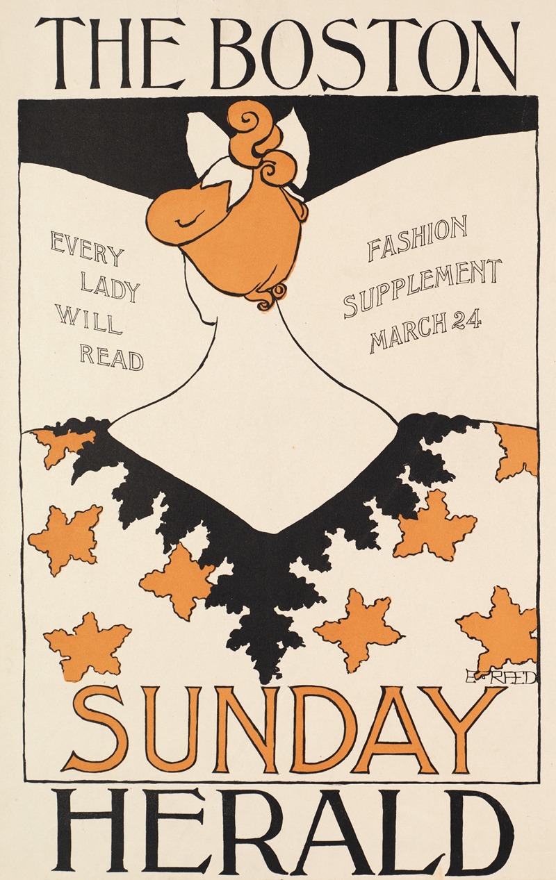 Ethel Reed - The Boston Sunday herald, every lady will read, fashion supplement, March 24