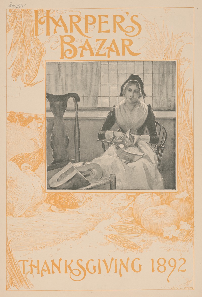 Louis Rhead - Harper’s Bazar Thanksgiving 1892