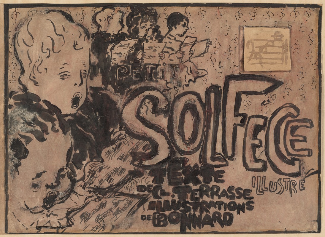 Pierre Bonnard - Final study for the cover of Petit solfège illustré