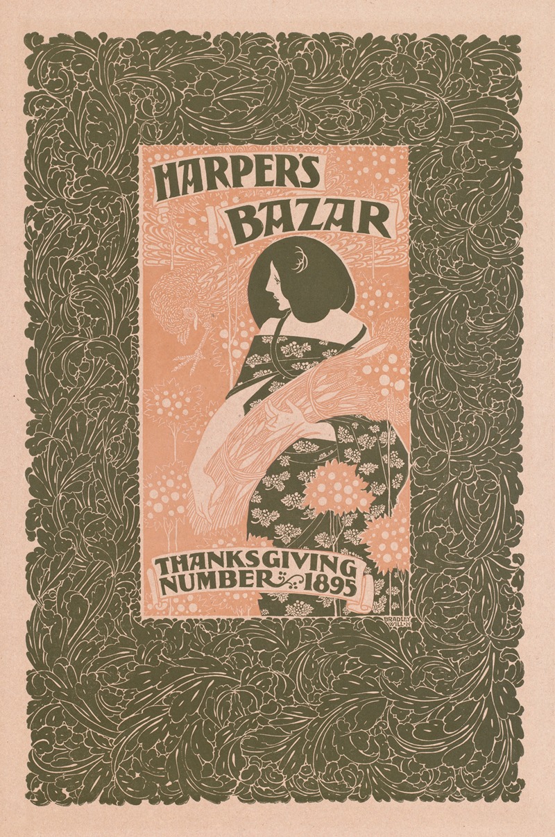 Will Bradley - Harper’s Bazar, Thanksgiving number, 1895