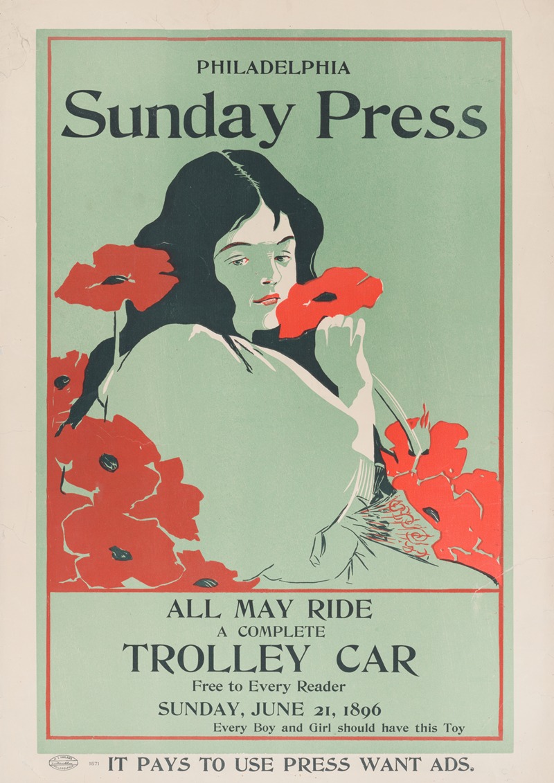 George Reiter Brill - All may ride; a complete trolley car free to every reader, Sunday, Jun. 21, 1896
