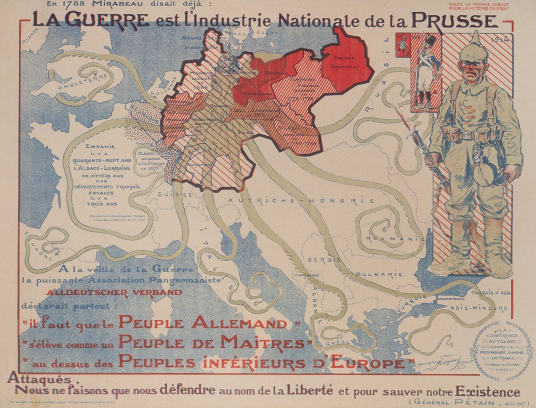 Maurice Louis Henri Neumont - La guerre est l’industrie nationale de la Prusse