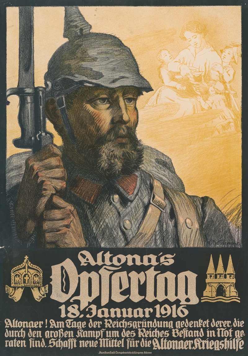Wilhelm Battermann - Altona’s Opfertag, 18. Januar 1916