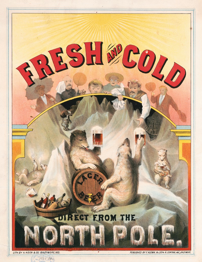 A. Hoen & Co. - Fresh and cold–Lager beer direct from the North Pole