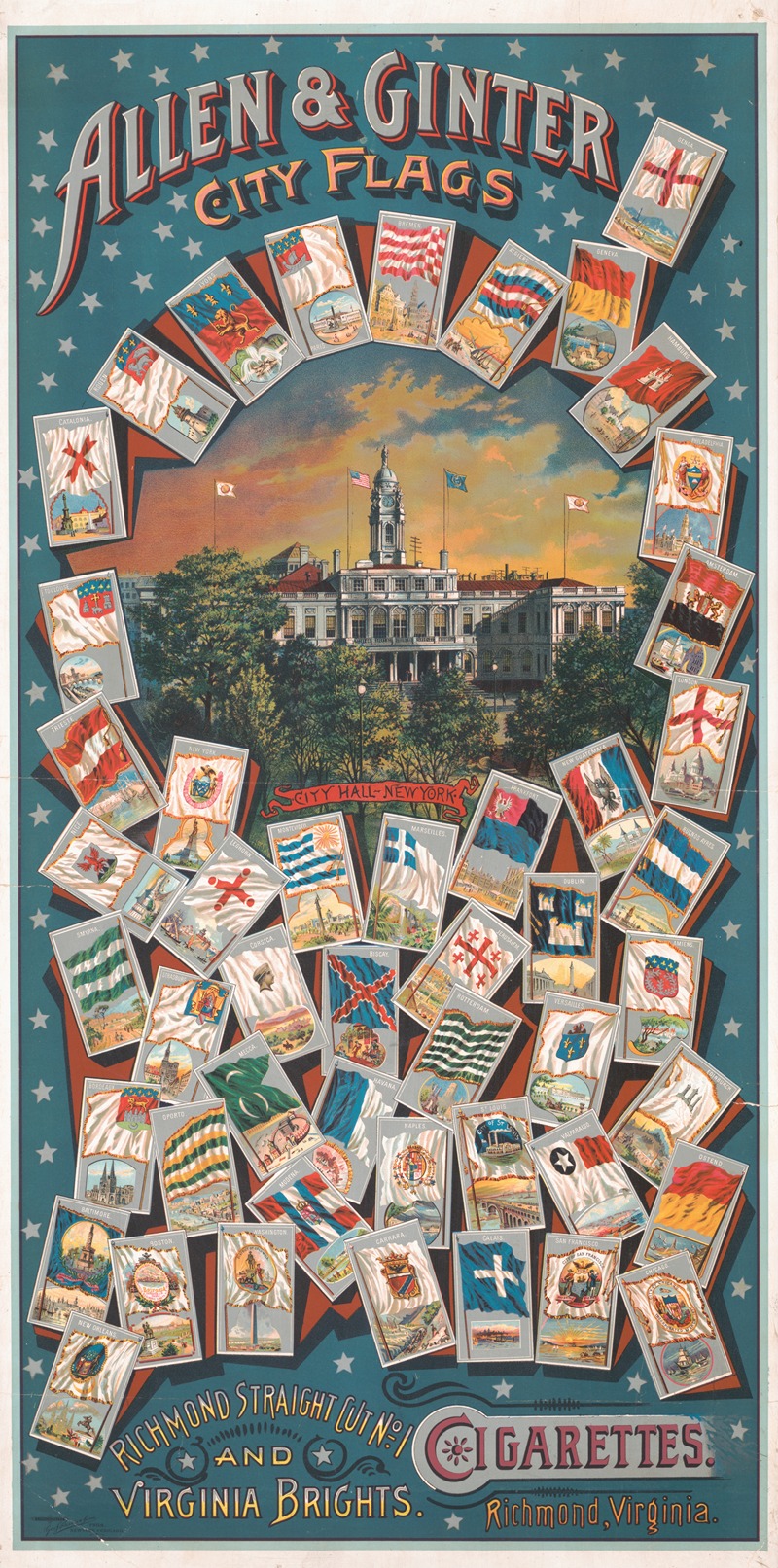 Geo. S. Harris and Sons - Allen and Ginter, city flags
