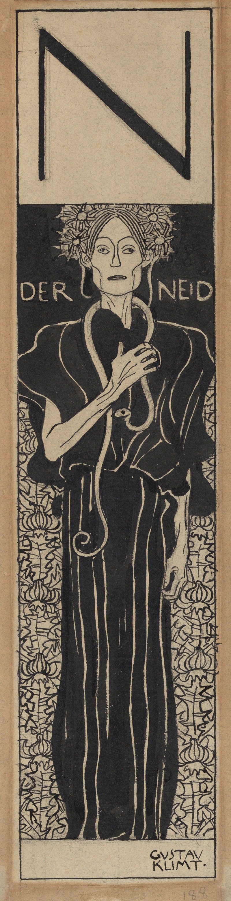 Gustav Klimt - Der Neid