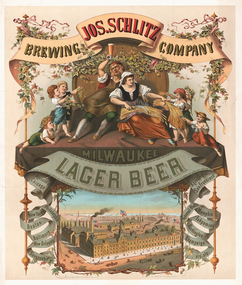 Moritz Ulffers - Jos. Schlitz brewing company, Milwaukee lager beer