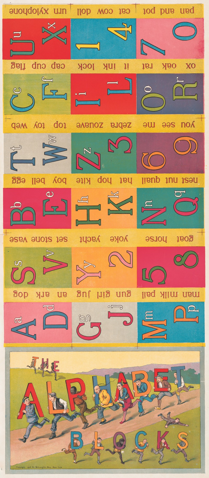 McLoughlin Bros - The alphabet blocks