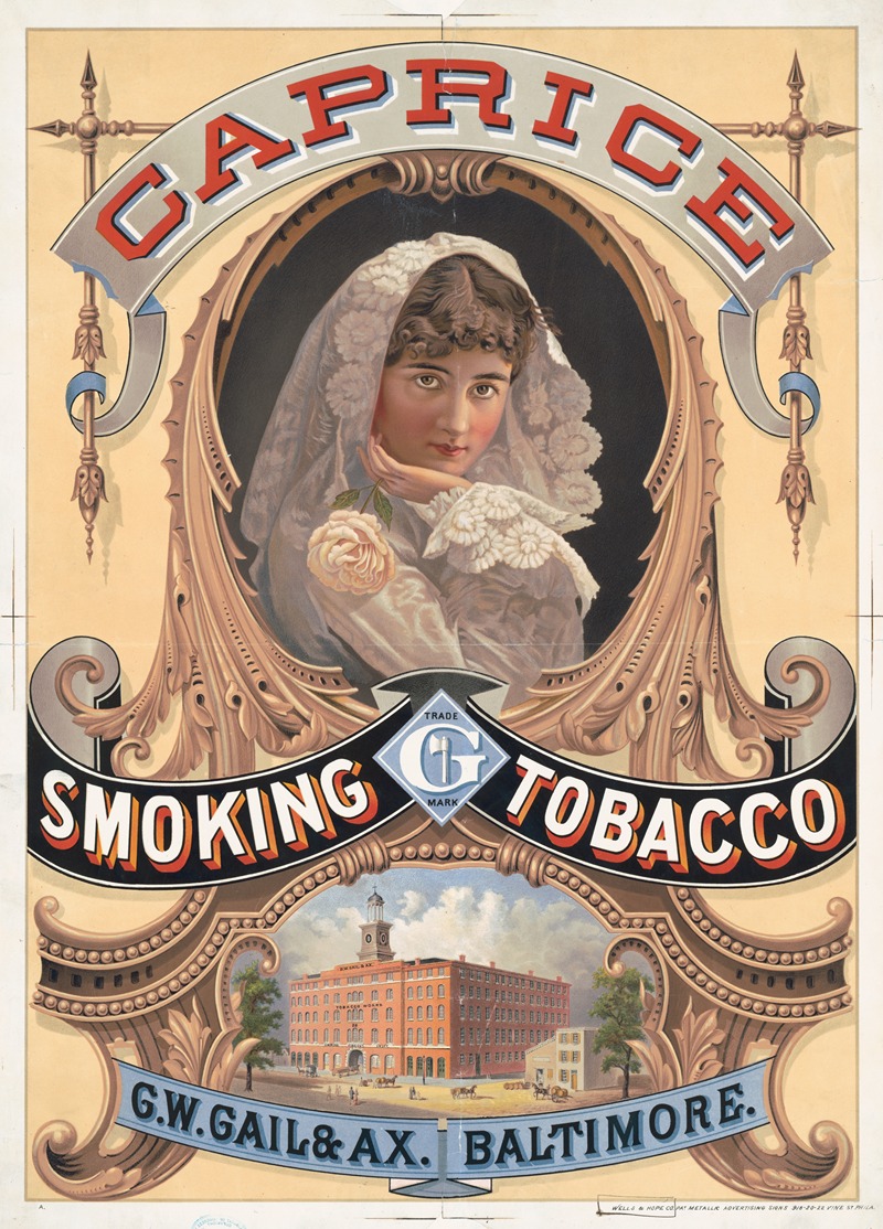Wells & Hope Co. - Caprice smoking tobacco, G.W. Gail & Ax., Baltimore