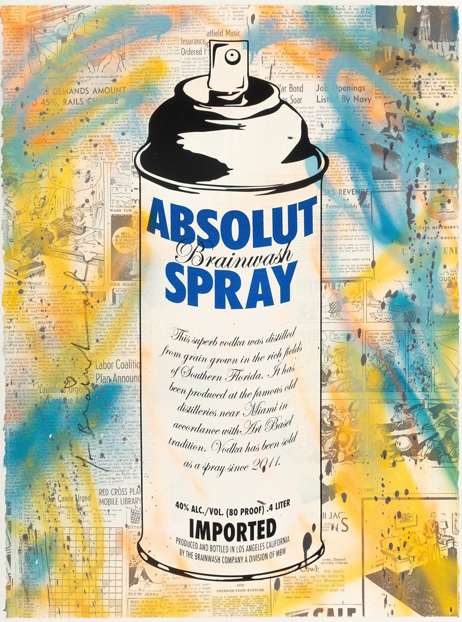 Mr. Brainwash - Absolut Spray