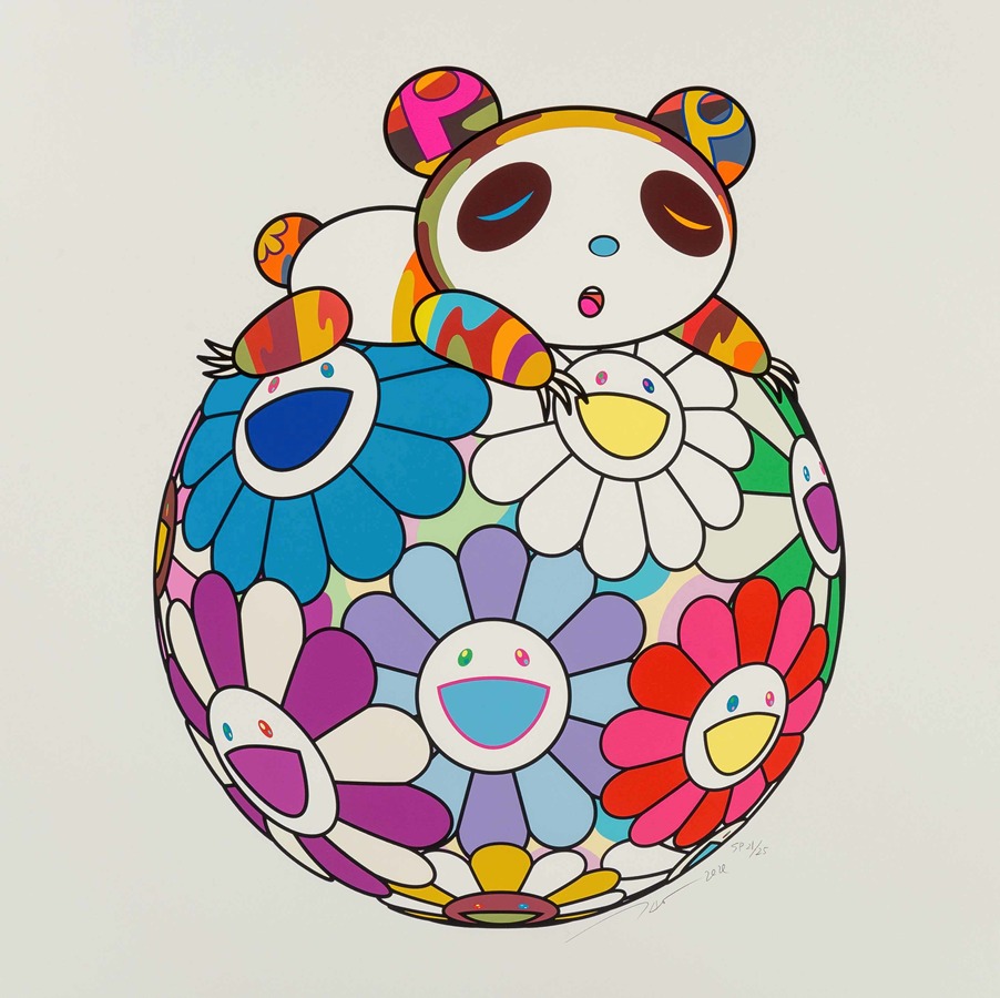 Superflat Monogram Panda and His Friends, 2005 by Takashi Murakami