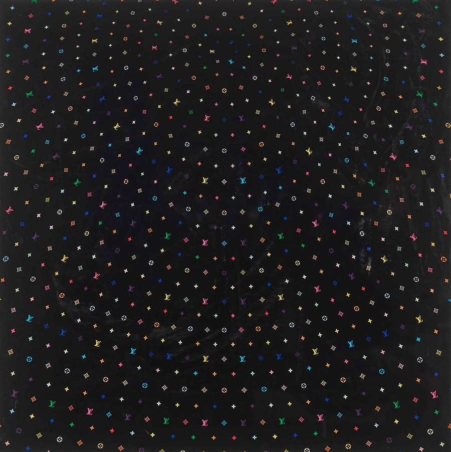 Takashi Murakami, (Japanese, b. 1962), Monogram Multicolore-black