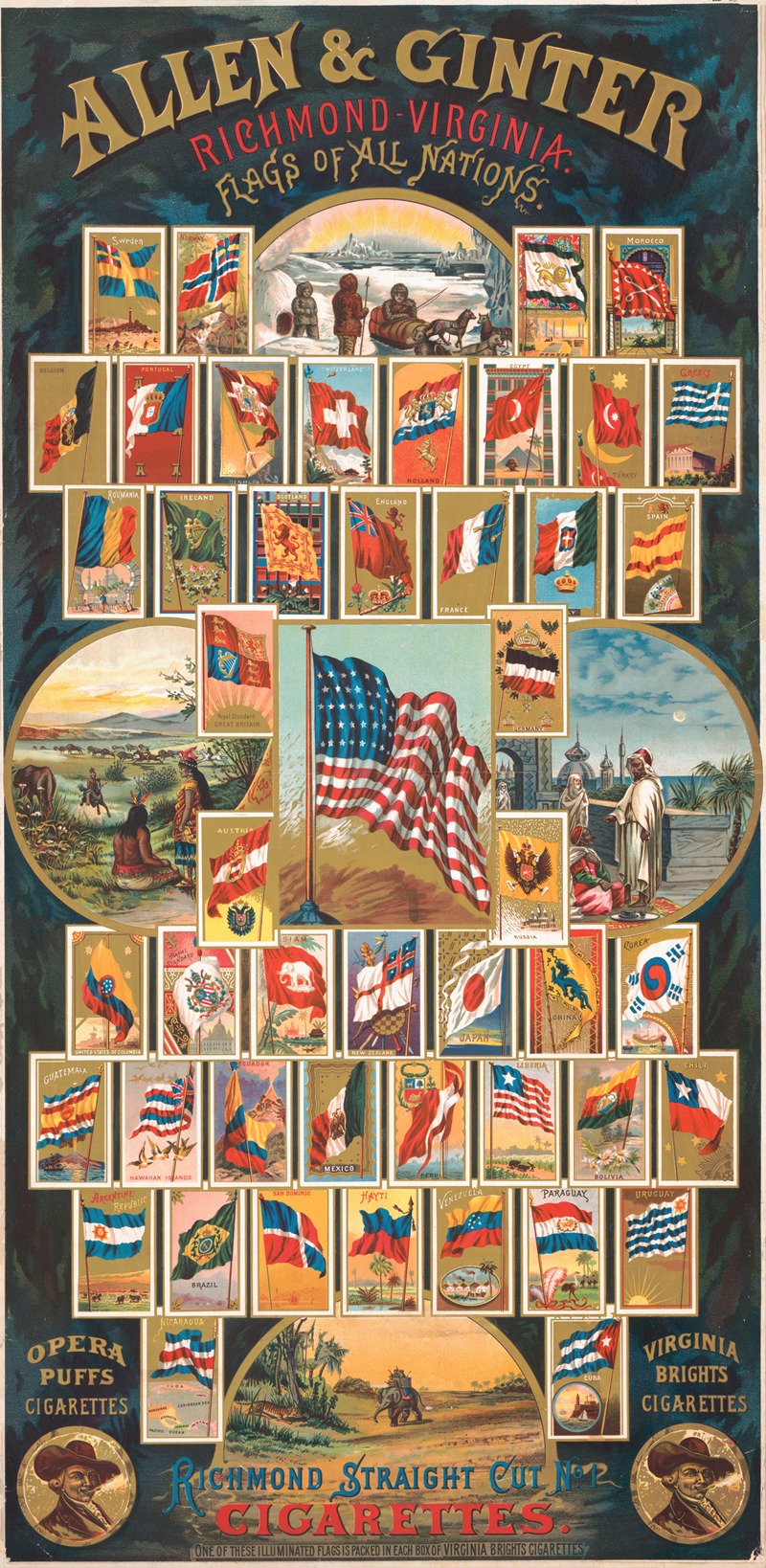 Geo. S. Harris & Sons - Allen & Ginter, Richmond-Virginia, flags of all nations