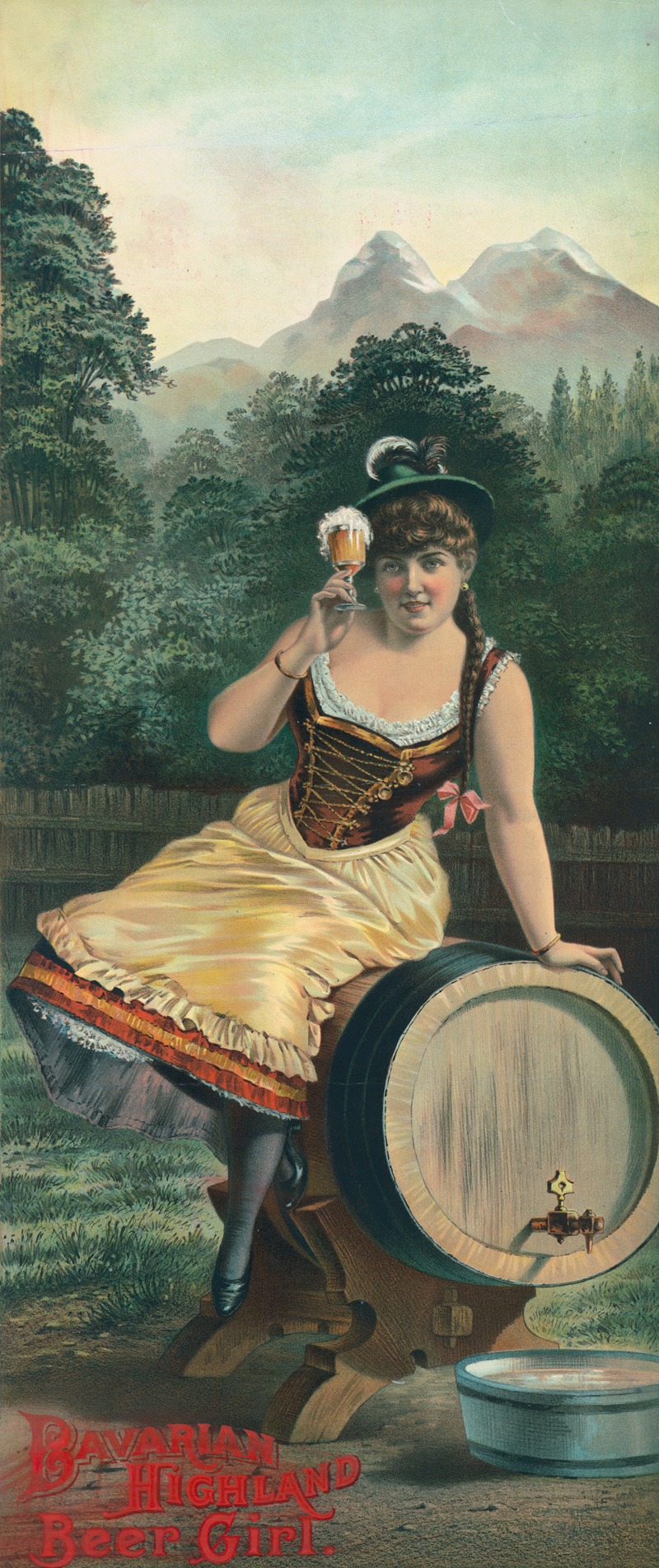 Henry Jerome Schile - Bavarian highland beer girl