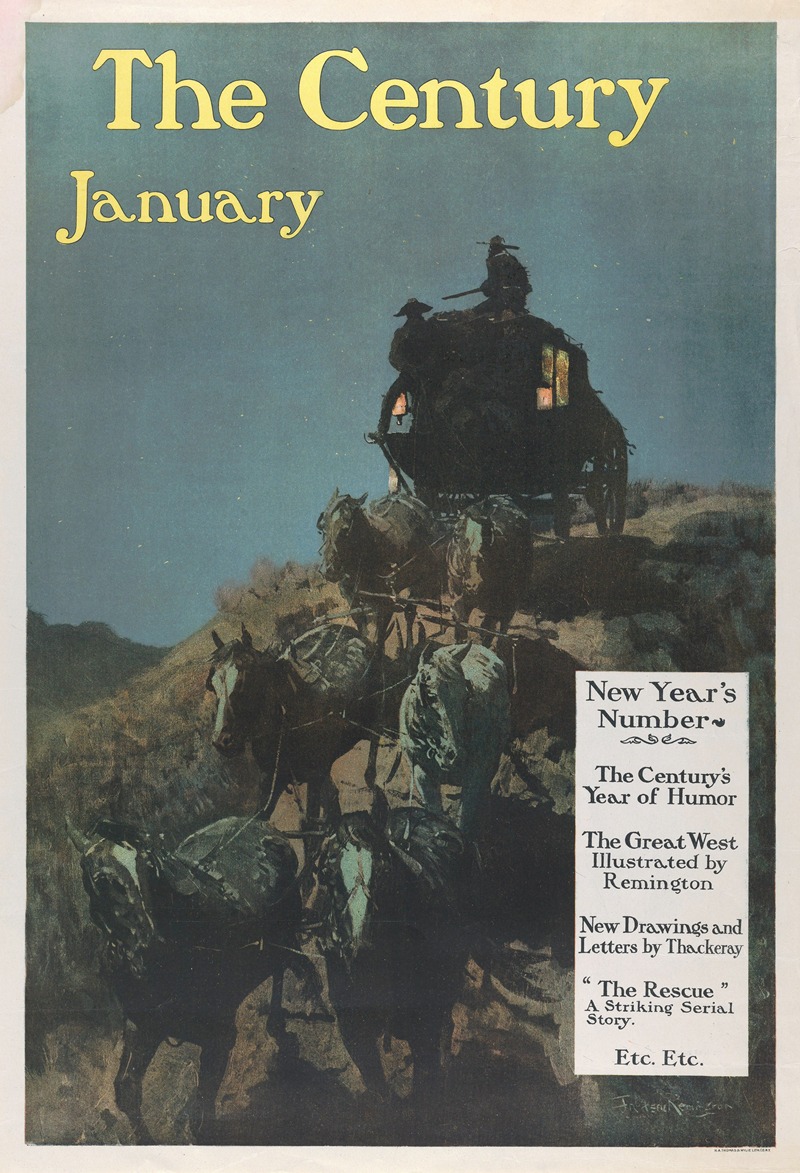 Frederic Remington - The Century; New Year’s Number, January