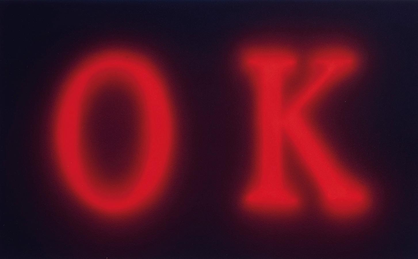 OK By Ed Ruscha - Artvee