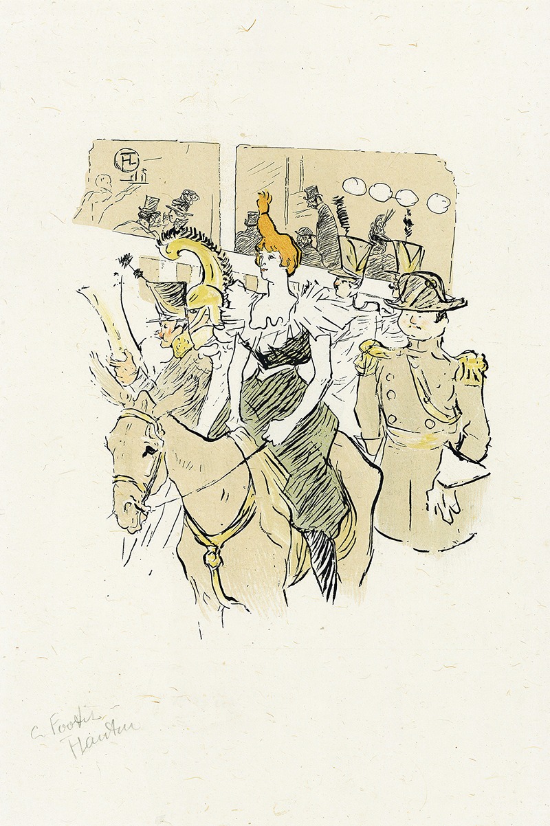 Henri de Toulouse-Lautrec - Le Rire; Au Moulin Rouge
