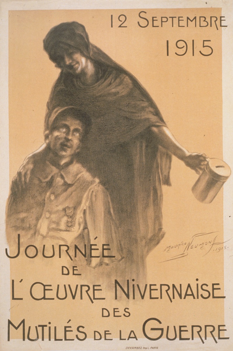 Maurice Louis Henri Neumont - Journeé de l’oeuvre Nivernaise des mutilés de la guerre