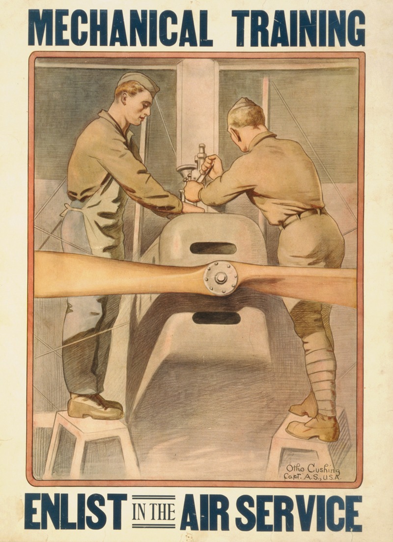 Otho Cushing - Mechanical training–Enlist in the Air Service