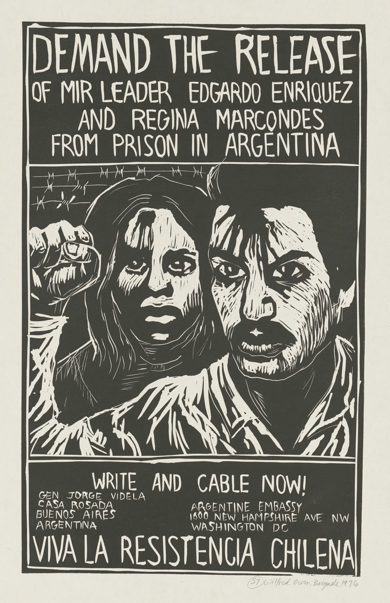 Rachael Romero - Demand the release of MIR leader Edgardo Enriquez and Regina Marcondes from prison in Argentina