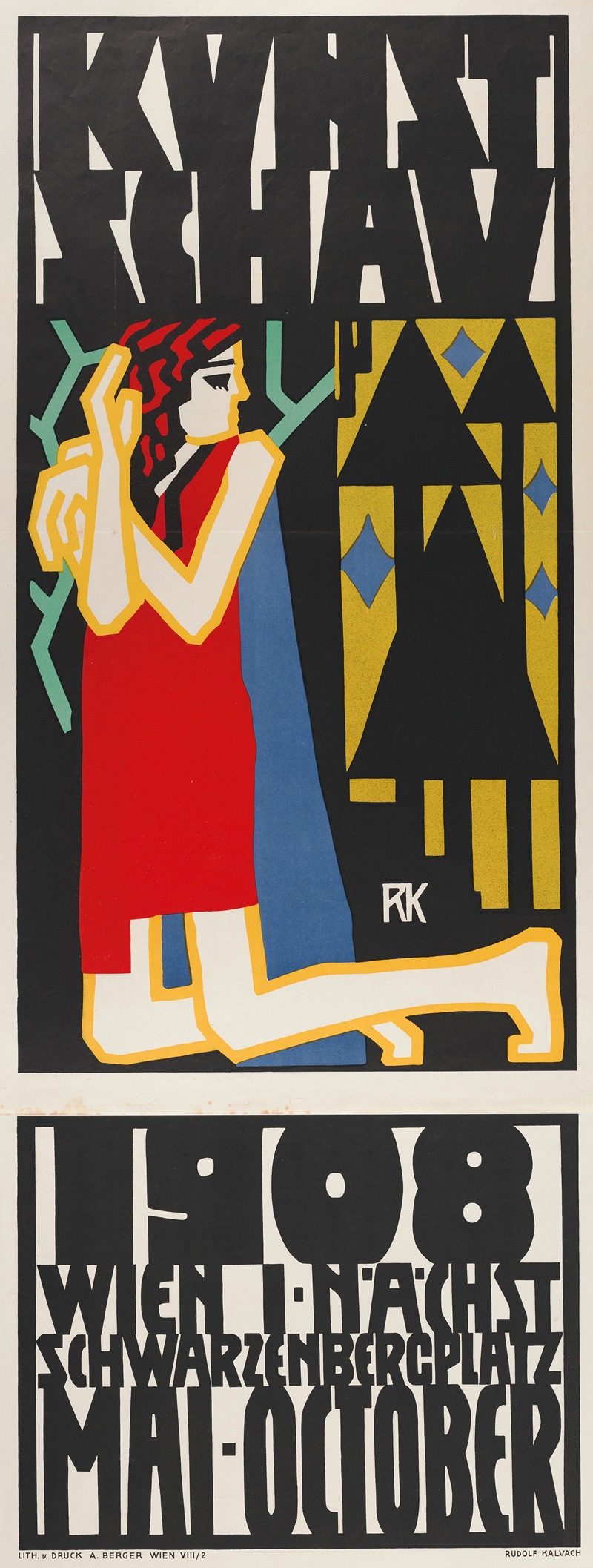 Rudolf Kalvach - Plakat Kunstschau