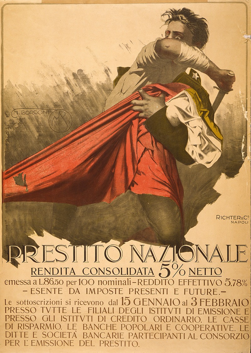 Mario Borgoni - Prestito nazionale rendita consolidata 5% netto