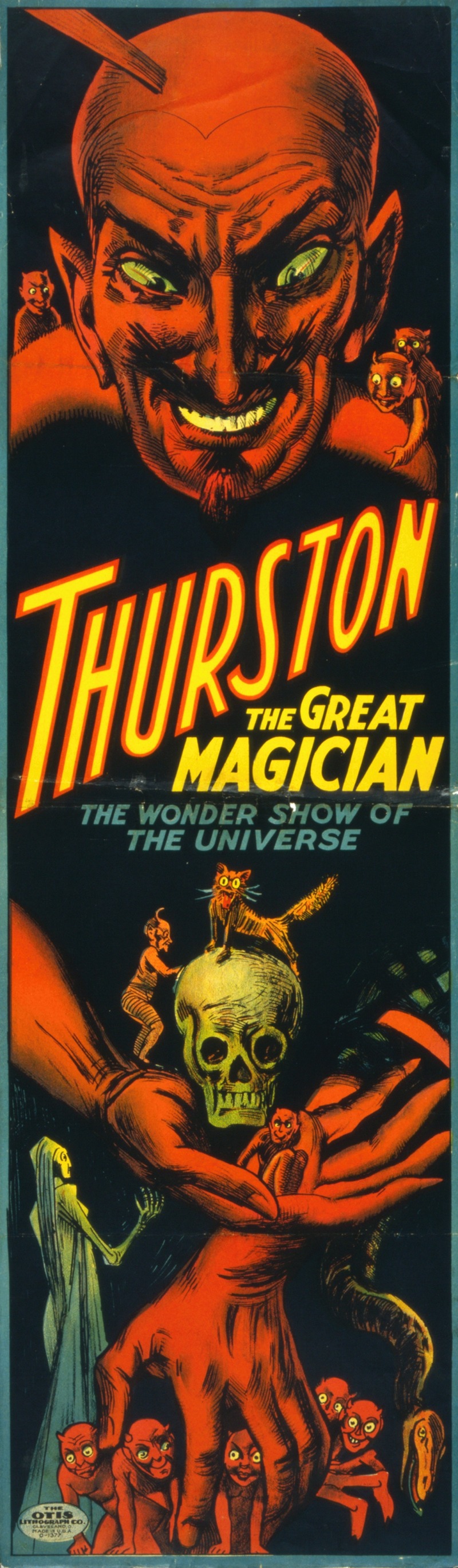 Otis Lithograph Co - Thurston the great magician the wonder show of the universe.