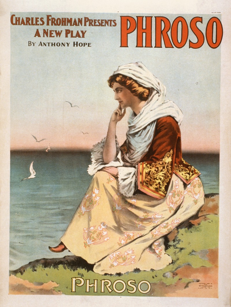 Strobridge & Co. Lith. - Charles Frohman presents a new play, Phroso by Anthony Hope.