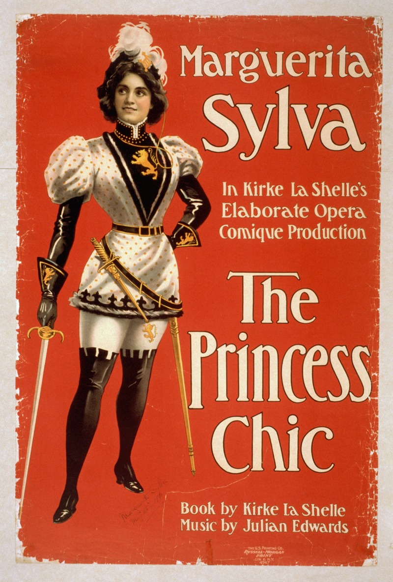 U.S. Lithograph Co. - Marguerita Sylva in Kirke La Shelle’s elaborate opera comique production, The Princess Chic