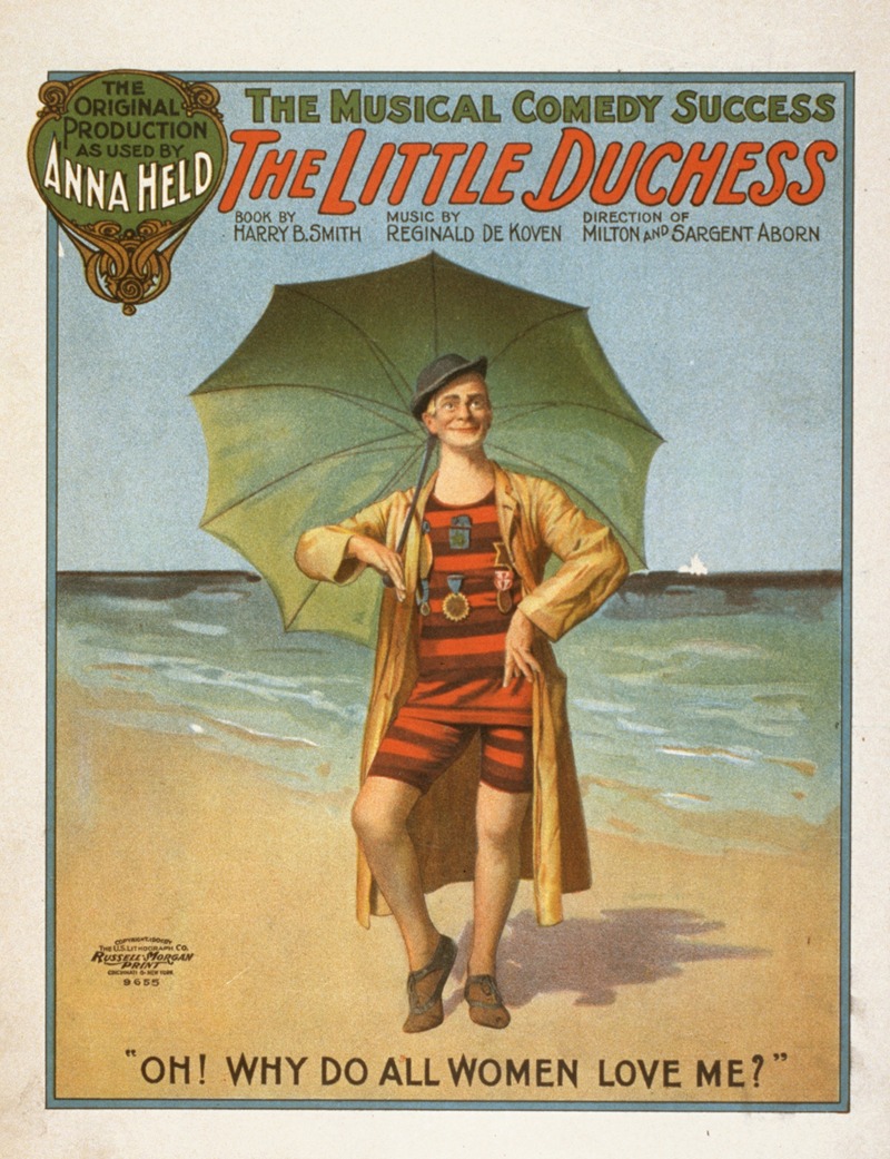 U.S. Lithograph Co. - The little duchess the musical comedy success.