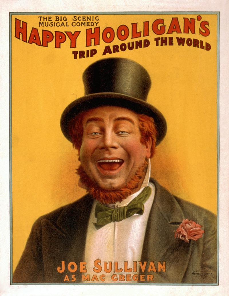 U.S. Lithograph Co. - Happy Hooligan’s trip around the world the big scenic musical comedy.