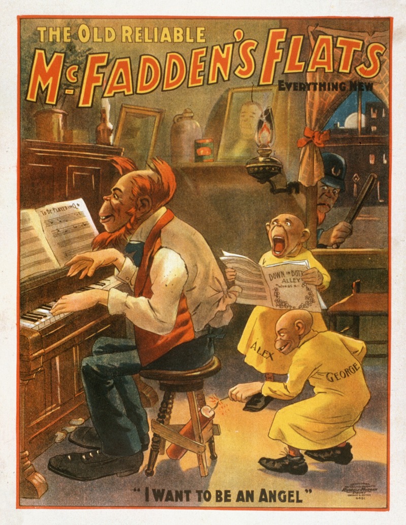 U.S. Lithograph Co. - The old reliable McFadden’s flats everything new.