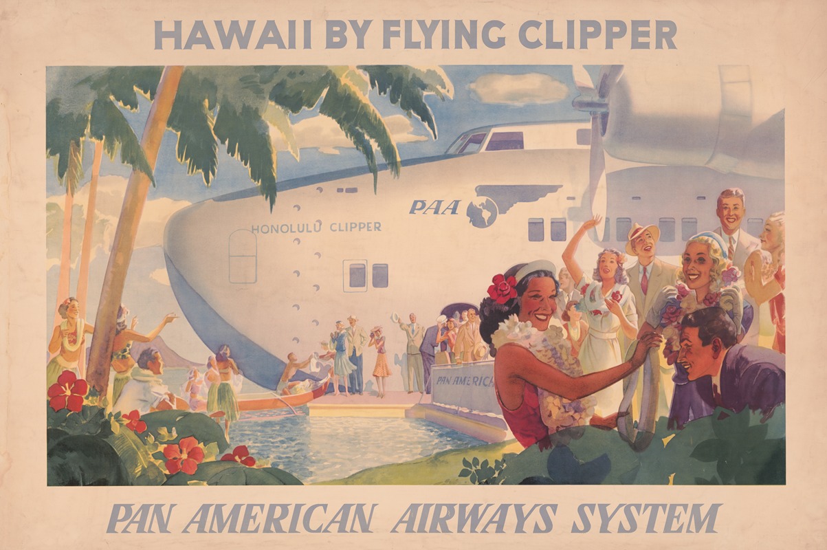 Anonymous - Hawaii by flying clipper–Pan American Airways System