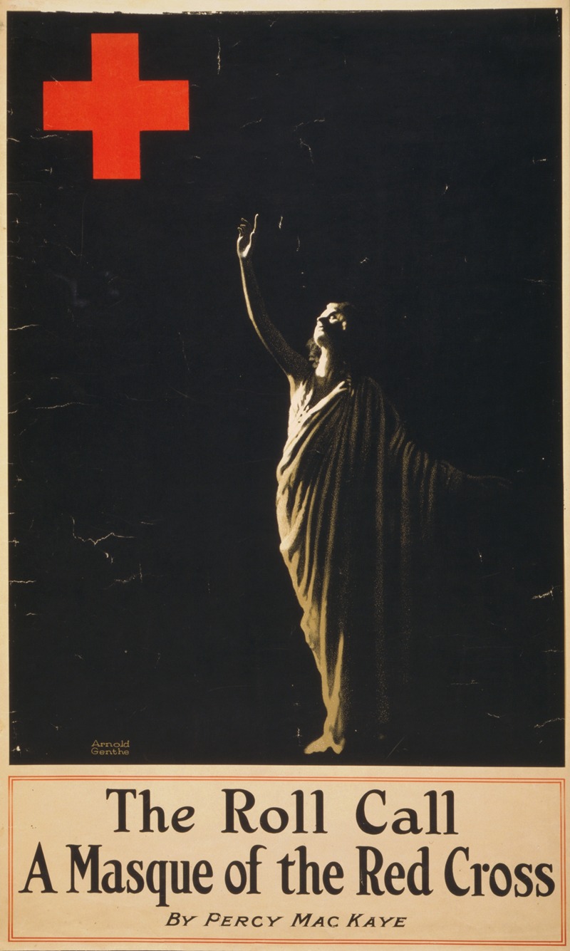 Arnold Genthe - The roll call, a masque of the Red Cross, by Percy MacKaye