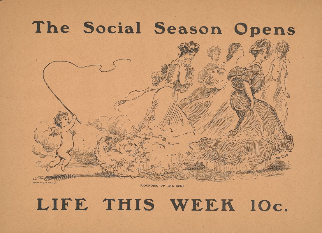 Charles Dana Gibson - The social season opens -Life this week 10 cents.