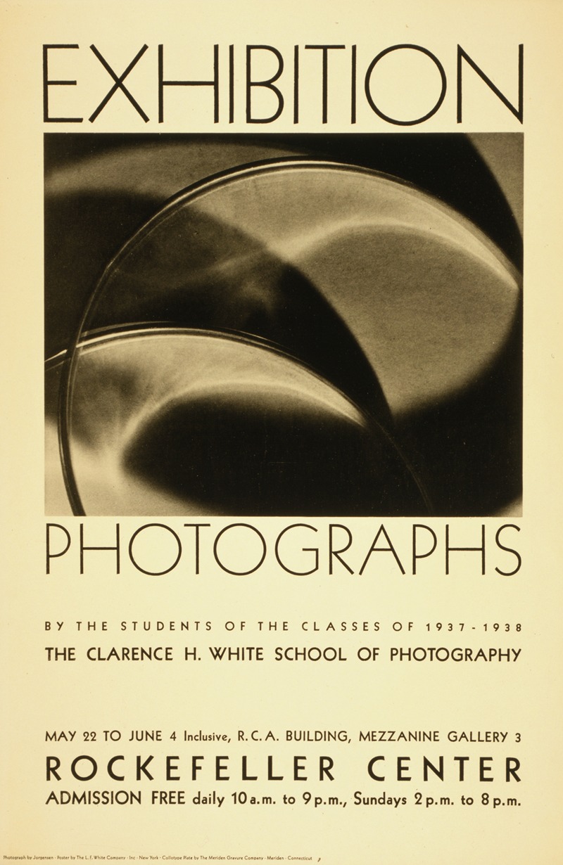 Hans Jorgensen - Exhibition; Photographs by the students of the classes of 1937-1938, the Clarence White School of Photography