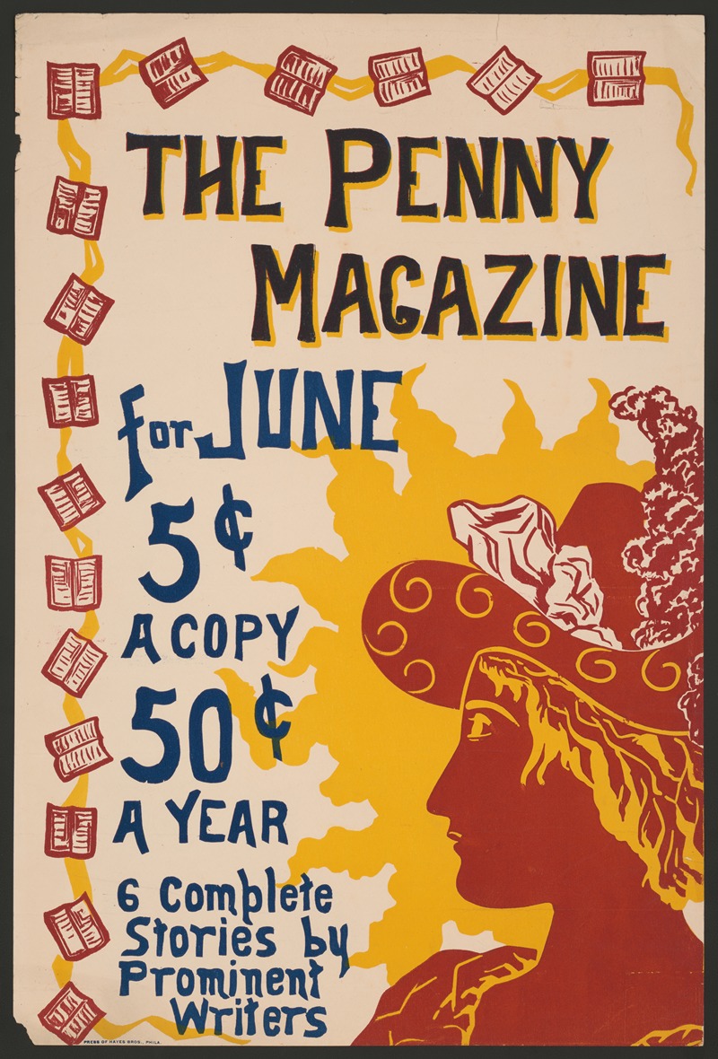 Hayes Bros. - The Penny magazine for June… 6 complete stories by prominent writers