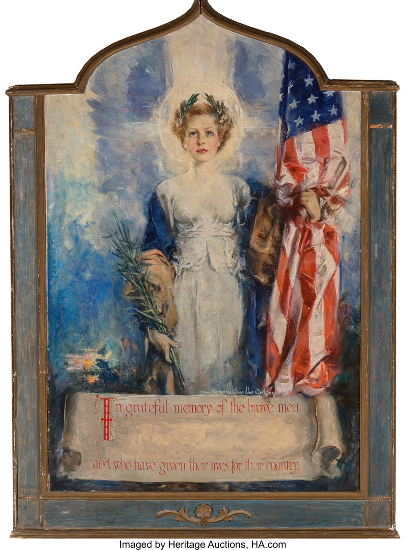 Howard Chandler Christy - In Grateful Memory of the Brave Men Who Have Given Lives for Their Country