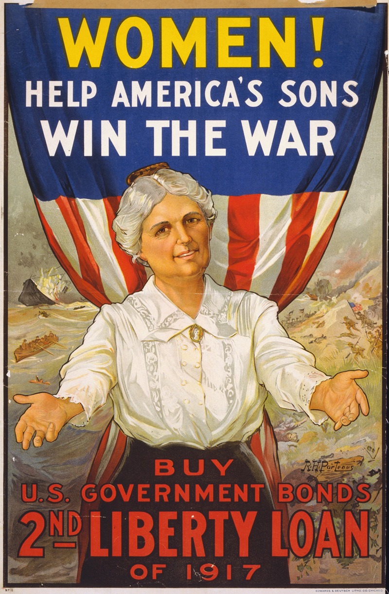 R.H. Porteus - Women! Help America’s sons win the war–Buy U.S. Government Bonds