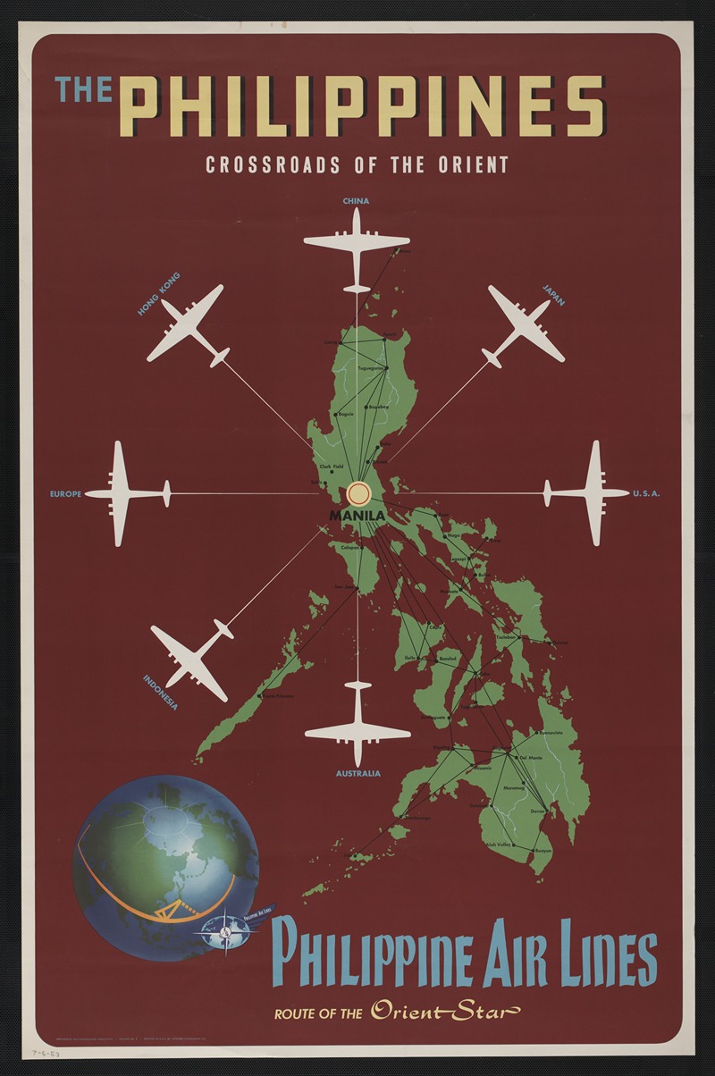 Walther-Boland Associates - The Philippines, crossroads of the Orient Philippine Air Lines, route of the Orient Star