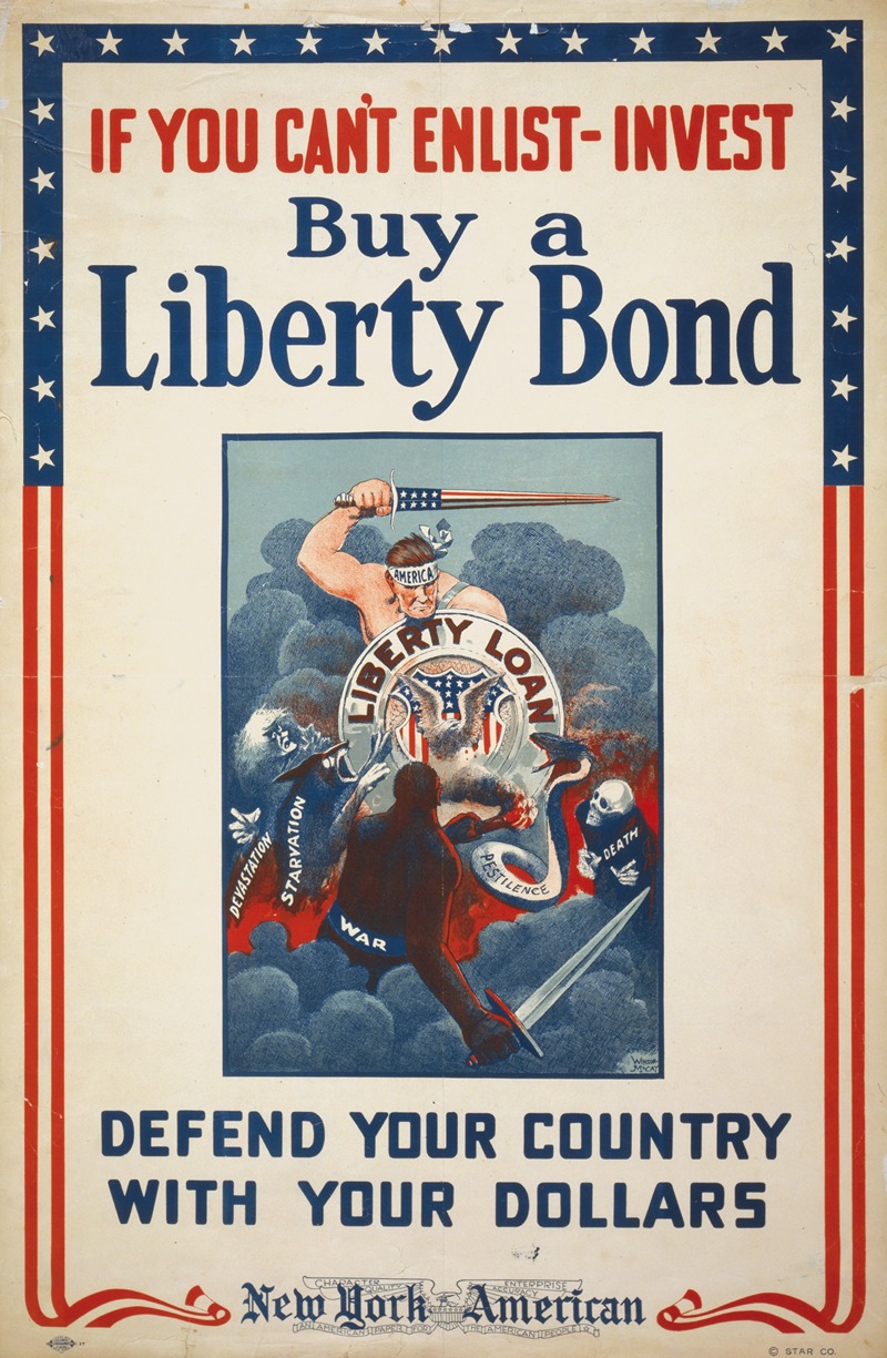 Winsor McCay - If you can’t enlist, invest – Buy a Liberty Bond – Defend your country with your dollars