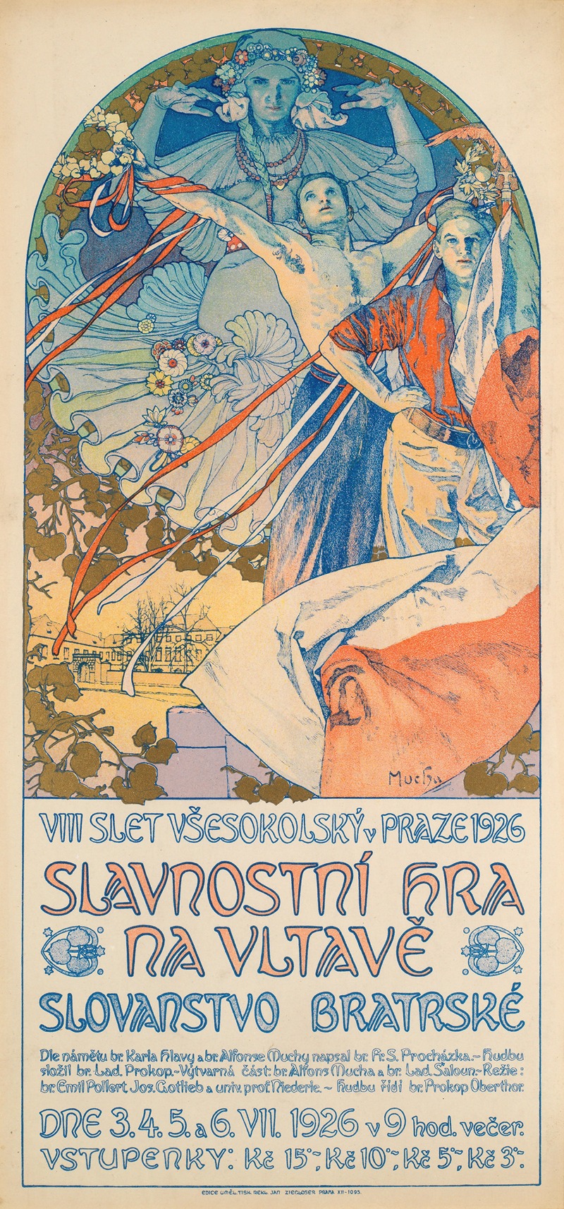 Alphonse Mucha - Poster for The Sokol Festival in Prague