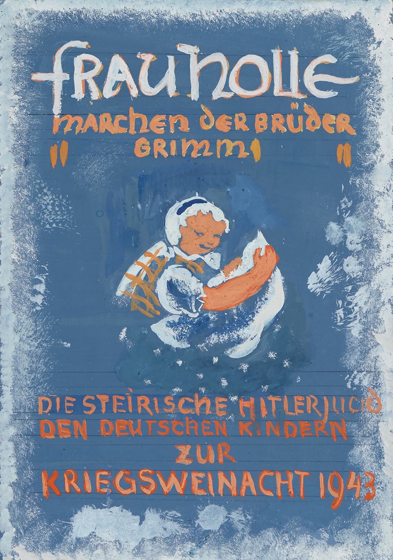 Anny Dollschein - Entwurf Titelblatt; Frau Holle