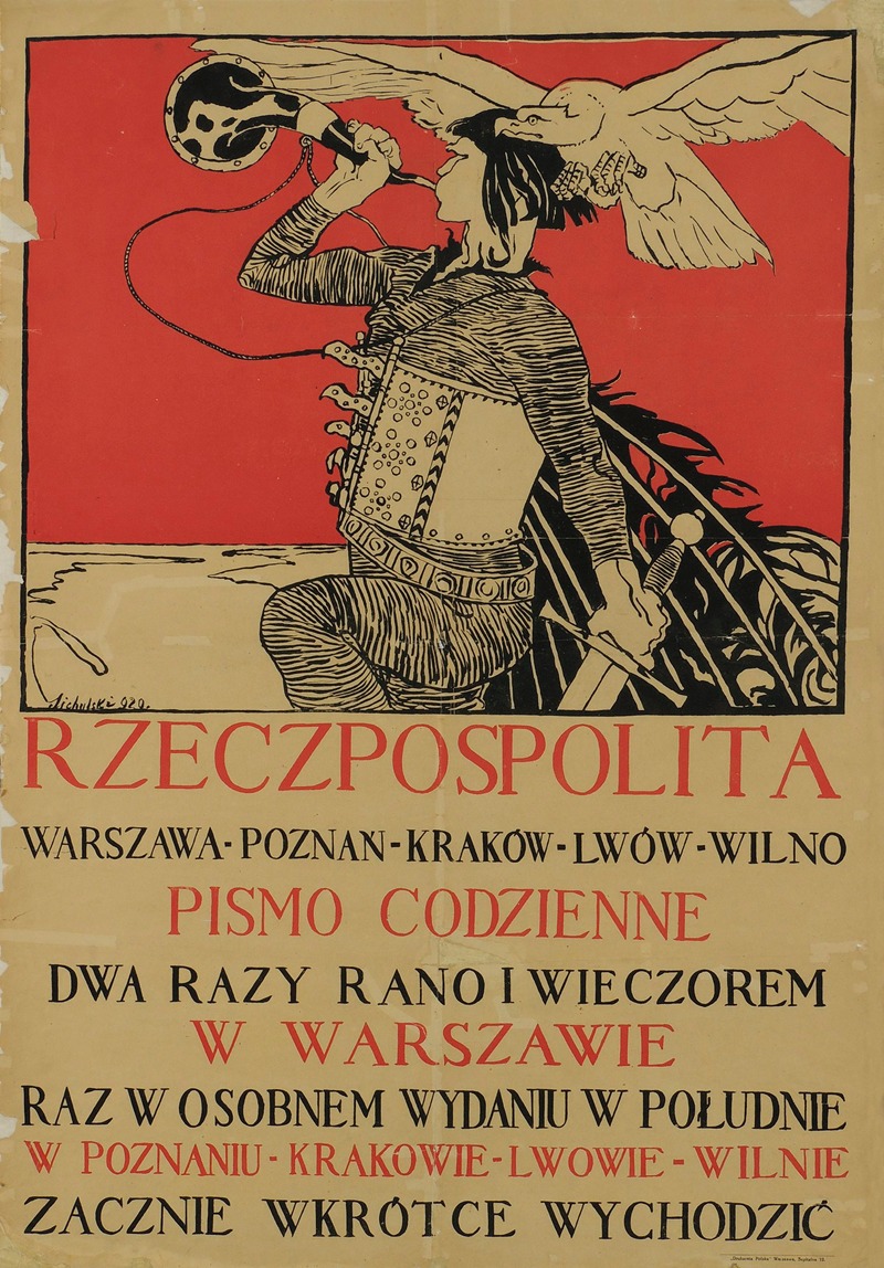 Kazimierz Sichulski - Rzeczpospolita. Pismo codzienne Warszawa-Poznań-Kraków-Lwów-Wilno