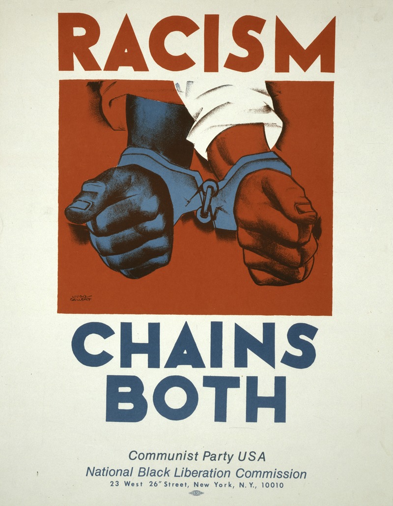 Hugo Gellert - Racism chains both