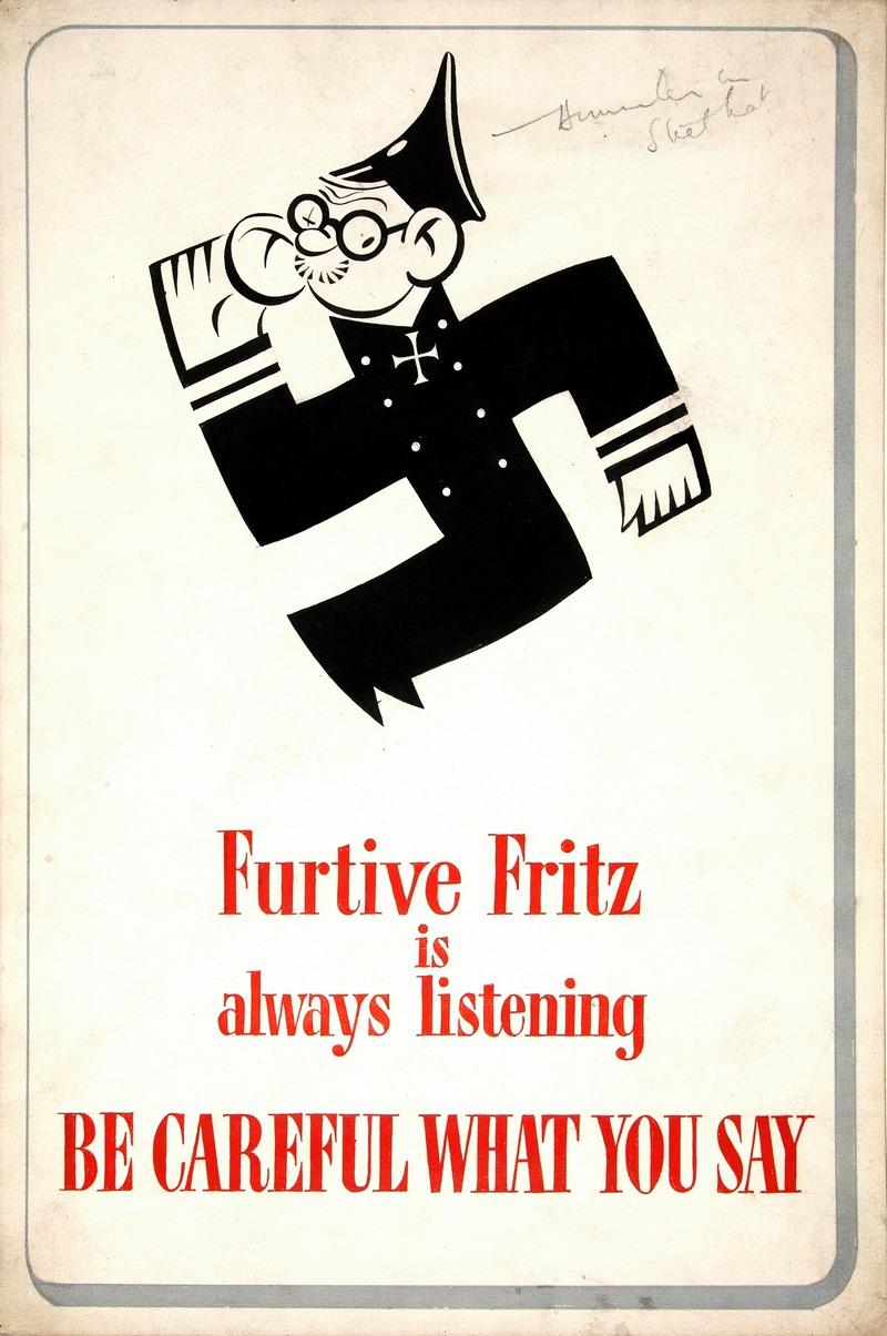 Anonymous - Furtive Fritz is always listening. Be careful what you say