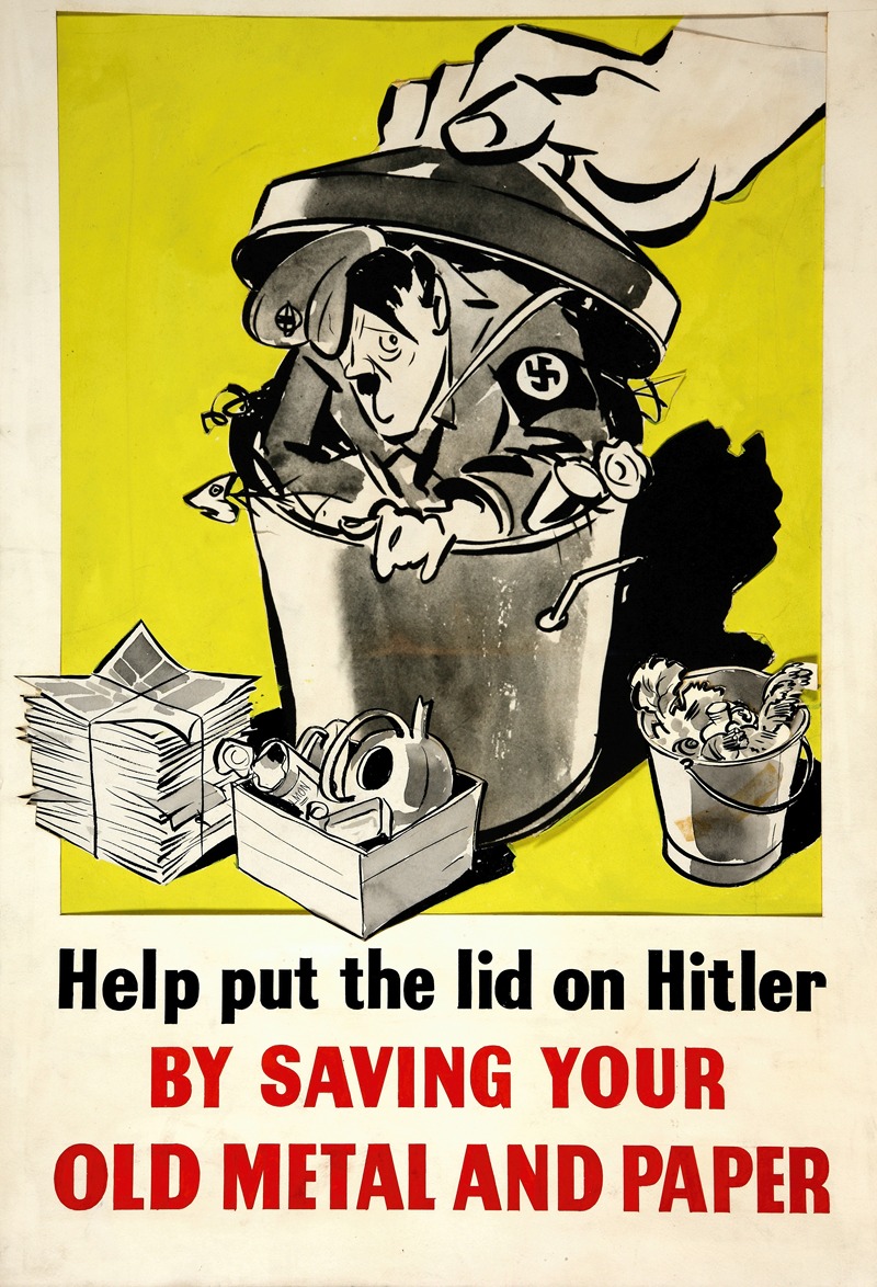Anonymous - Help put the lid on Hitler by saving your old metal and paper